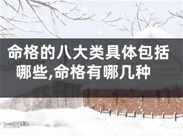 命格的八大类具体包括哪些,命格有哪几种