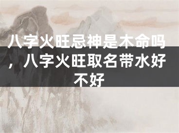 八字火旺忌神是木命吗，八字火旺取名带水好不好