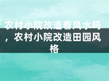 农村小院改造看风水吗，农村小院改造田园风格