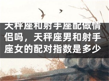 天秤座和射手座配做情侣吗,天秤座男和射手座女的配对指数是多少