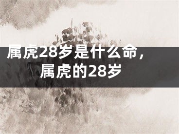 属虎28岁是什么命，属虎的28岁