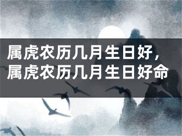 属虎农历几月生日好，属虎农历几月生日好命