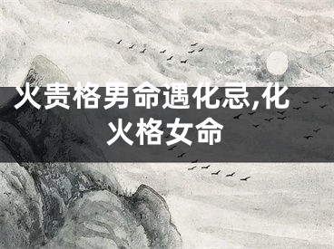 火贵格男命遇化忌,化火格女命