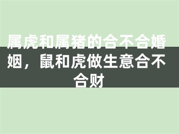 属虎和属猪的合不合婚姻,鼠和虎做生意合不合财