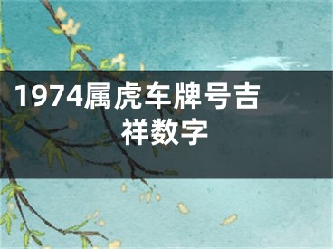1974属虎车牌号吉祥数字