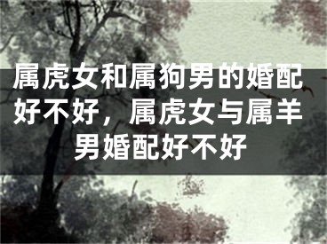 属虎女和属狗男的婚配好不好，属虎女与属羊男婚配好不好