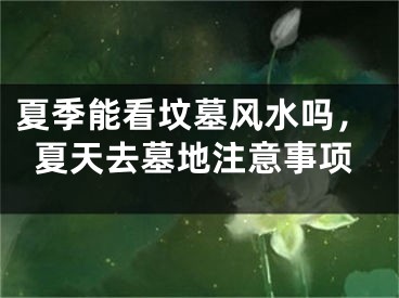 夏季能看坟墓风水吗,夏天去墓地注意事项
