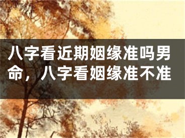 八字看近期姻缘准吗男命,八字看姻缘准不准