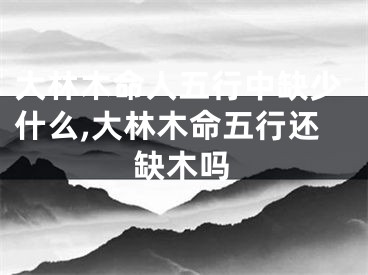 大林木命人五行中缺少什么,大林木命五行还缺木吗