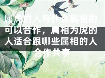 属虎的人与什么属相的可以合作，属相为虎的人适合跟哪些属相的人合作共事
