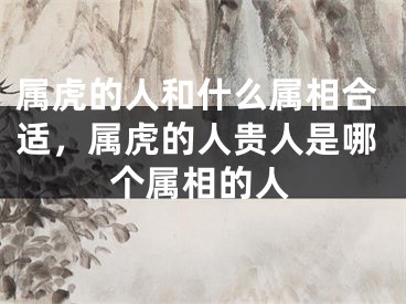 属虎的人和什么属相合适，属虎的人贵人是哪个属相的人