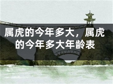 属虎的今年多大，属虎的今年多大年龄表