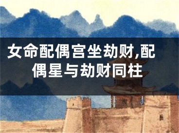 女命配偶宫坐劫财,配偶星与劫财同柱