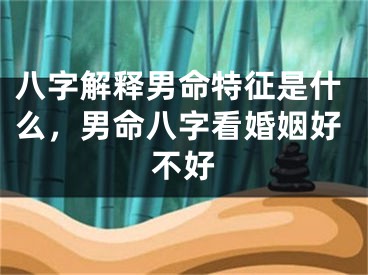 八字解释男命特征是什么，男命八字看婚姻好不好