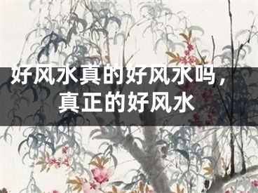 好风水真的好风水吗，真正的好风水