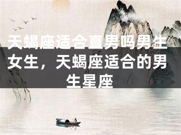 天蝎座适合直男吗男生女生,天蝎座适合的男生星座
