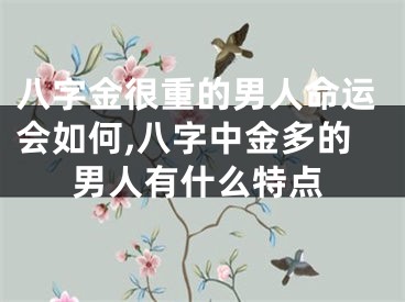 八字金很重的男人命运会如何,八字中金多的男人有什么特点