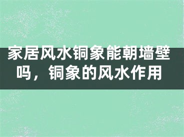 家居风水铜象能朝墙壁吗，铜象的风水作用
