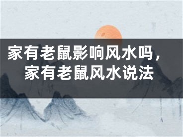 家有老鼠影响风水吗，家有老鼠风水说法