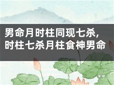 男命月时柱同现七杀,时柱七杀月柱食神男命