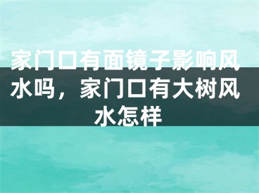家门口有面镜子影响风水吗，家门口有大树风水怎样