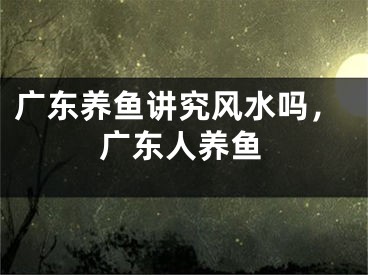 广东养鱼讲究风水吗,广东人养鱼
