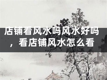 店铺看风水吗风水好吗,看店铺风水怎么看