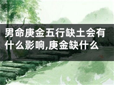 男命庚金五行缺土会有什么影响,庚金缺什么