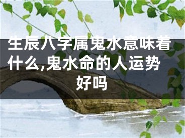 生辰八字属鬼水意味着什么,鬼水命的人运势好吗