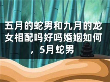 五月的蛇男和九月的龙女相配吗好吗婚姻如何，5月蛇男