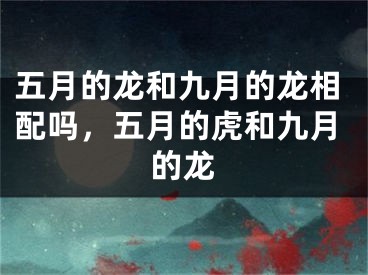 五月的龙和九月的龙相配吗,五月的虎和九月的龙