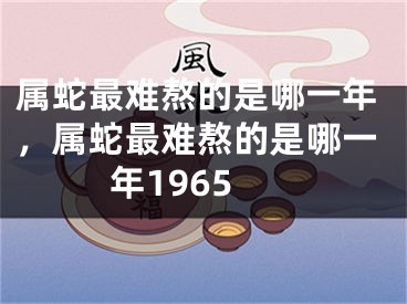 属蛇最难熬的是哪一年，属蛇最难熬的是哪一年1965