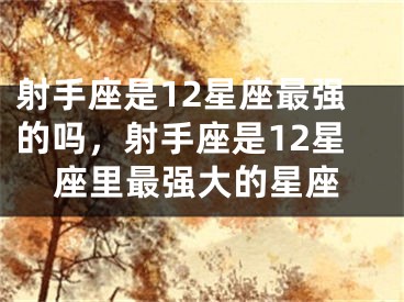 射手座是12星座最强的吗，射手座是12星座里最强大的星座