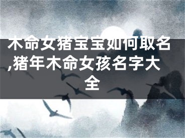 木命女猪宝宝如何取名,猪年木命女孩名字大全