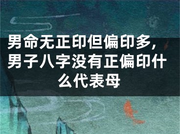 男命无正印但偏印多,男子八字没有正偏印什么代表母