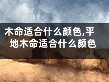 木命适合什么颜色,平地木命适合什么颜色