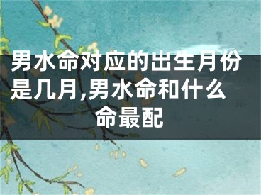 男水命对应的出生月份是几月,男水命和什么命最配