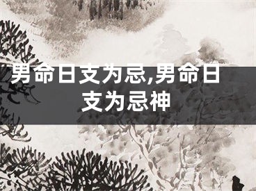男命日支为忌,男命日支为忌神