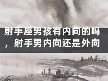 射手座男孩有内向的吗,射手男内向还是外向