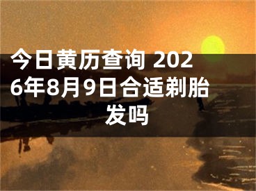 今日黄历查询 2026年8月9日合适剃胎发吗