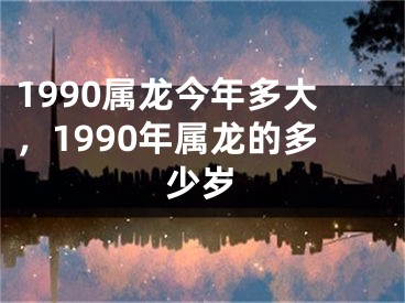 1990属龙今年多大，1990年属龙的多少岁