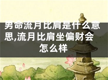 男命流月比肩是什么意思,流月比肩坐偏财会怎么样