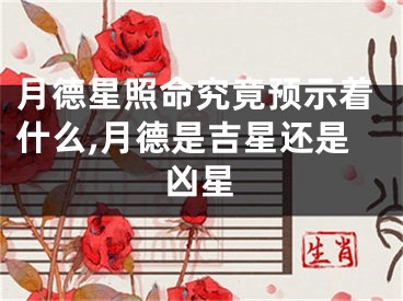 月德星照命究竟预示着什么,月德是吉星还是凶星
