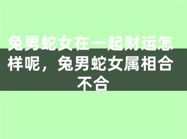兔男蛇女在一起财运怎样呢，兔男蛇女属相合不合