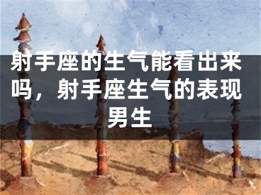 射手座的生气能看出来吗,射手座生气的表现男生