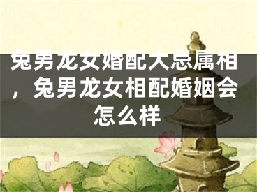 兔男龙女婚配大忌属相，兔男龙女相配婚姻会怎么样