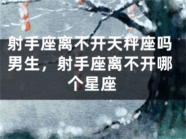 射手座离不开天秤座吗男生,射手座离不开哪个星座