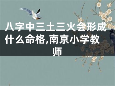 八字中三土三火会形成什么命格,南京小学教师