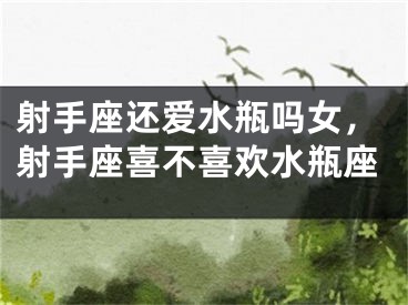 射手座还爱水瓶吗女,射手座喜不喜欢水瓶座