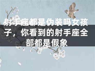 射手座都是伪装吗女孩子,你看到的射手座全部都是假象